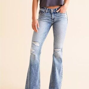 BKE Denim Stella Flare Slim Fit Low Rise Jeans